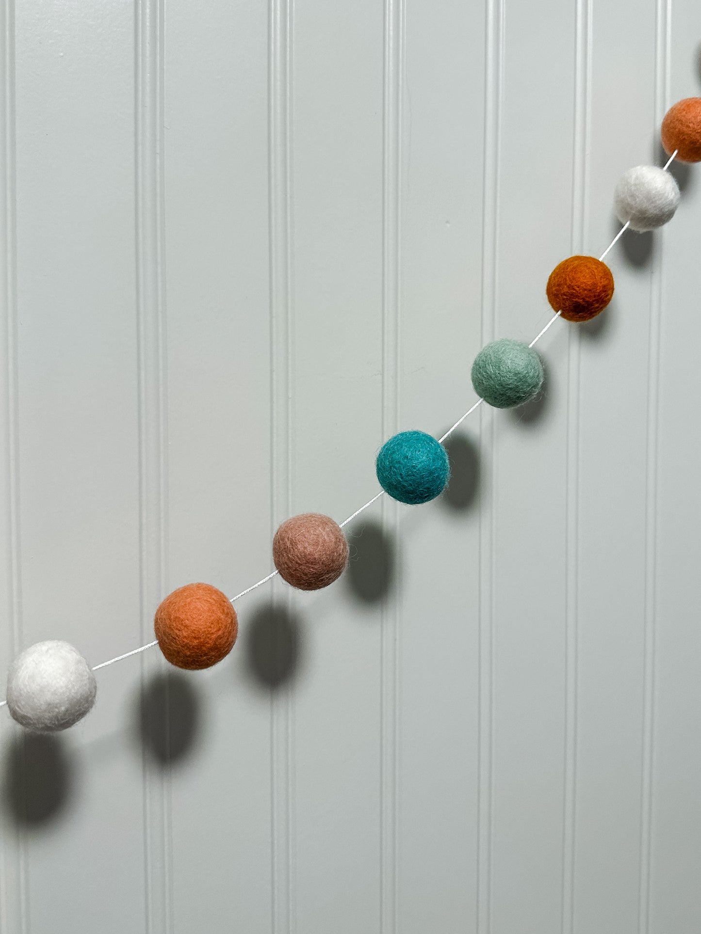 Boho Felt Ball Garland