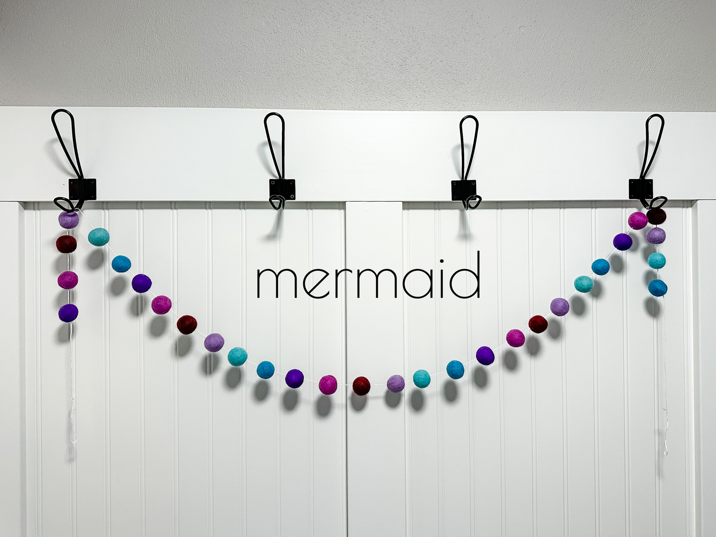 Mermaid Felt Ball Garland