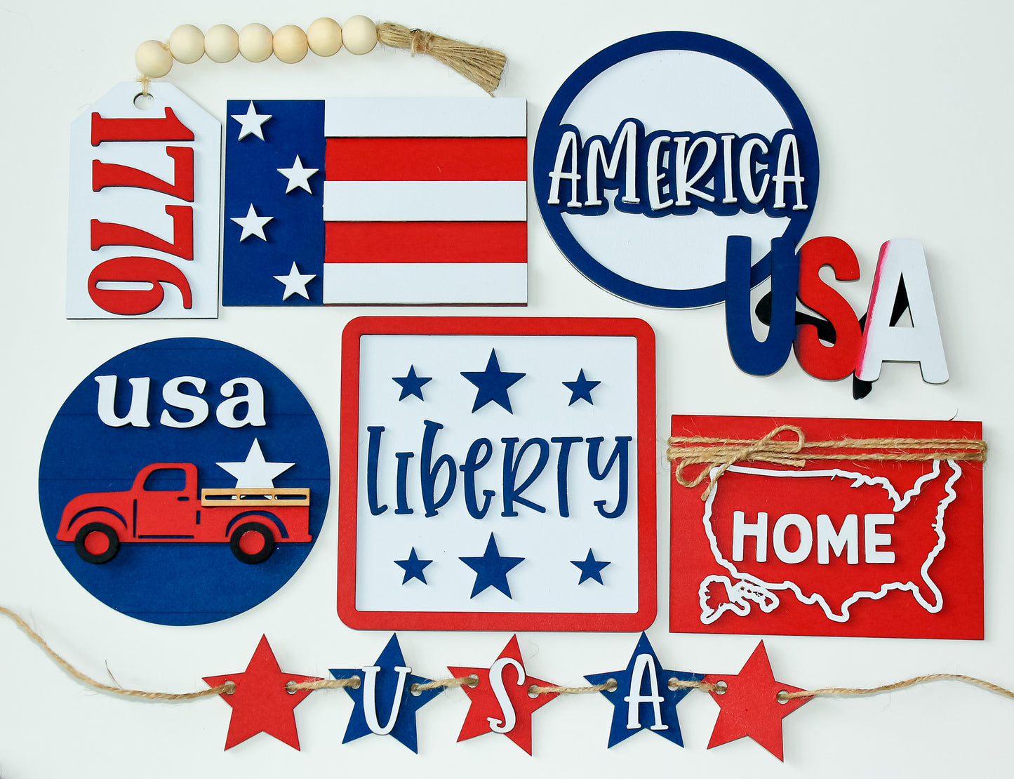 America Tray Decor Set