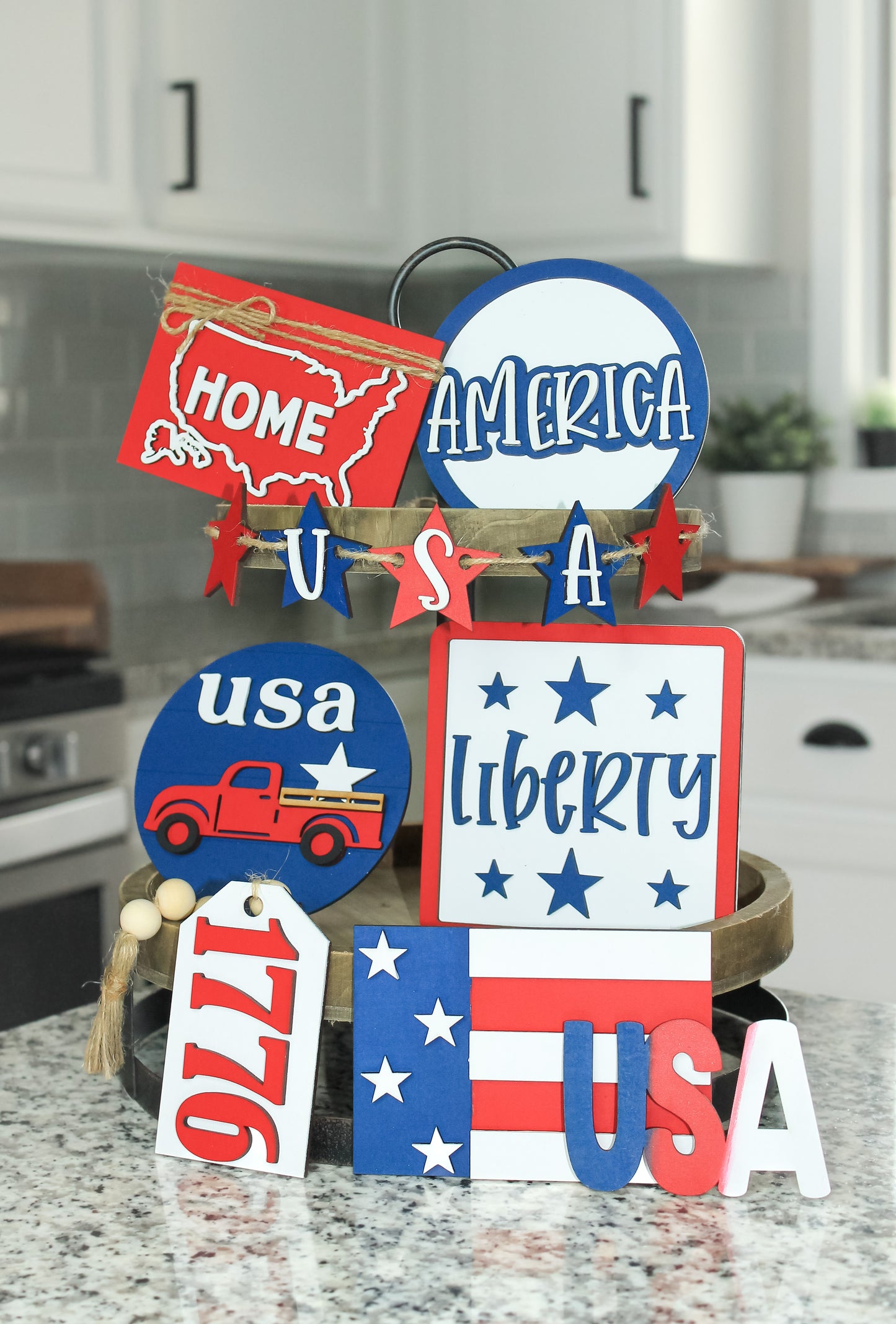 America Tray Decor Set