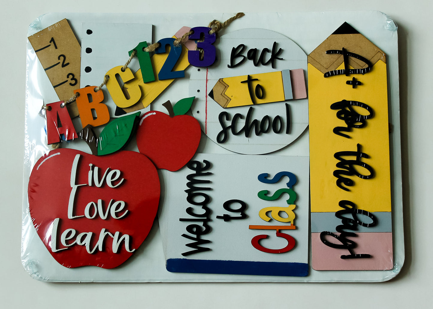 Back To School Tray Decor Set