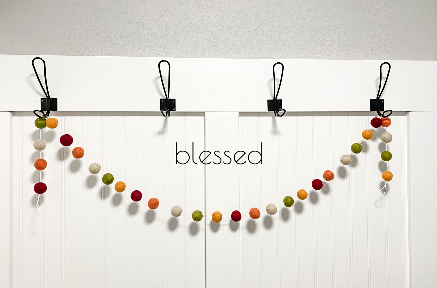 Blessed Felt Ball Garland