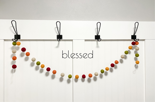 Blessed Felt Ball Garland