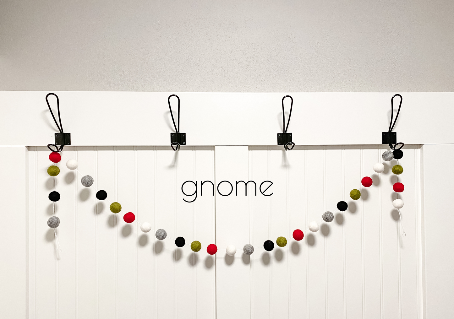 Gnome Felt Ball Garland