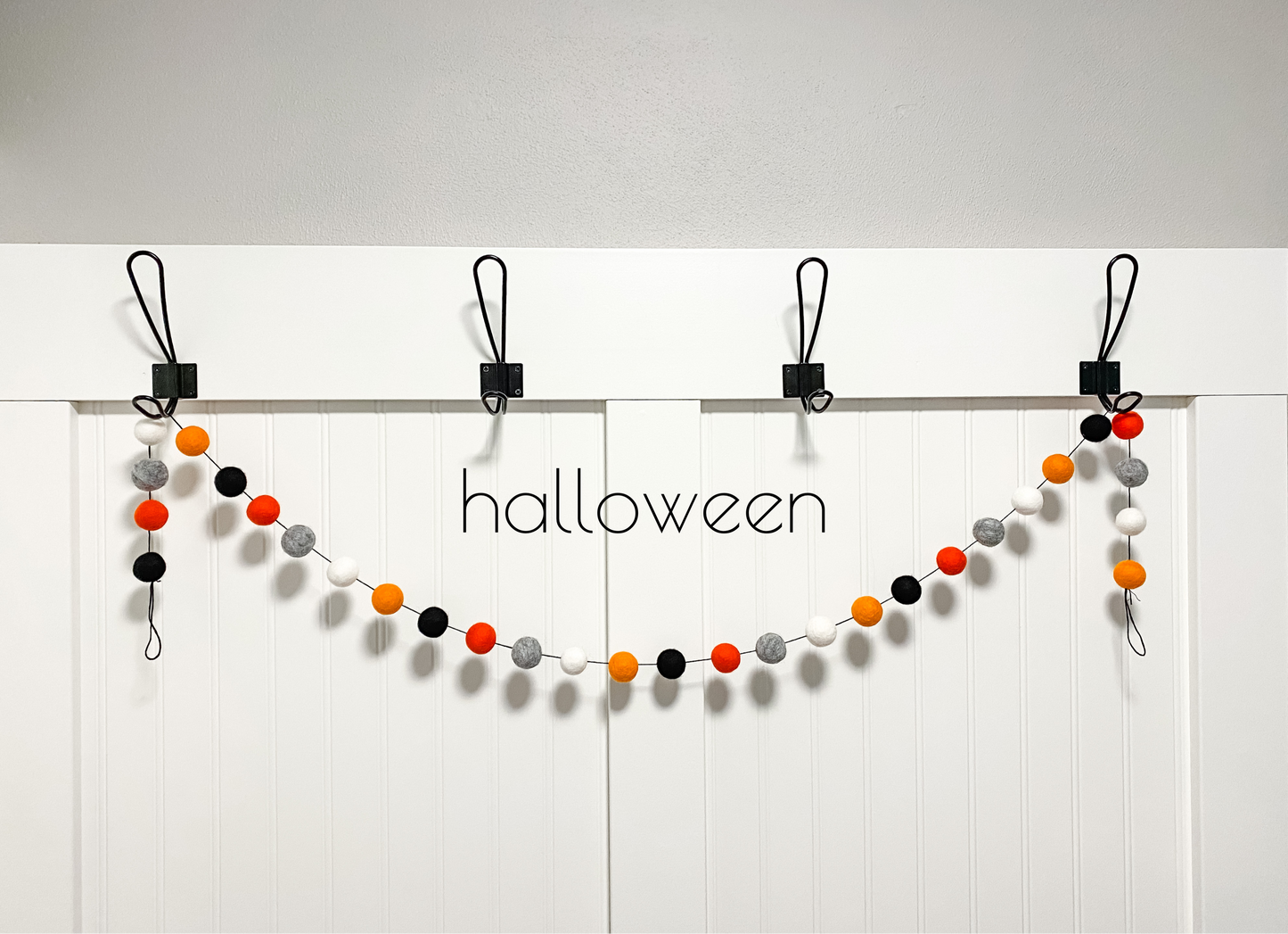 Halloween Felt Ball Garland