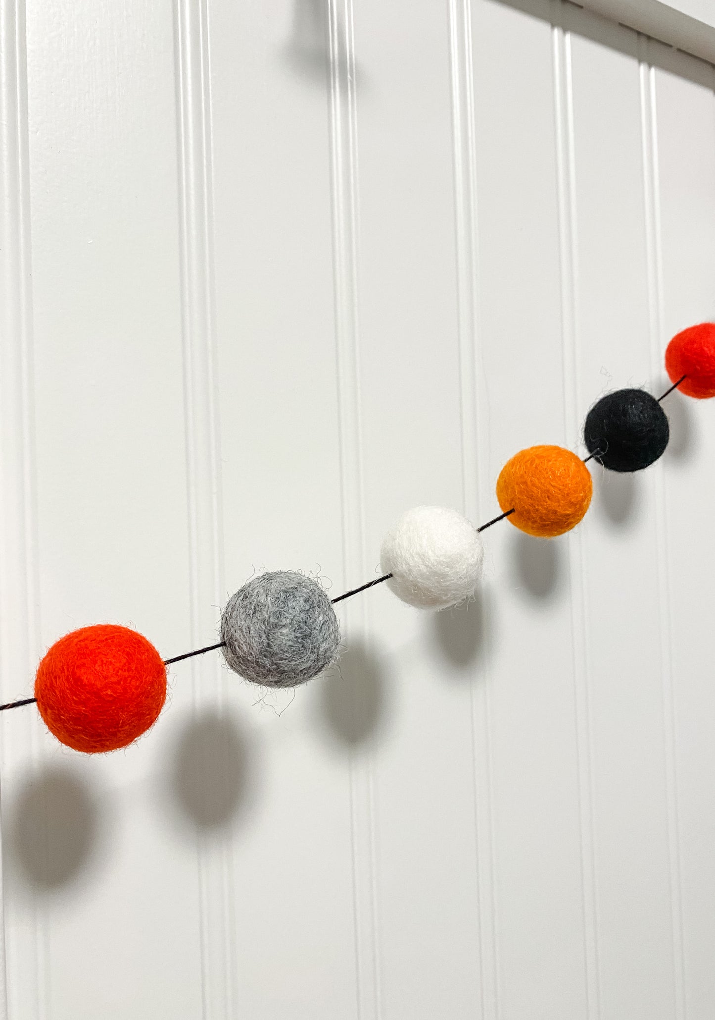 Halloween Felt Ball Garland