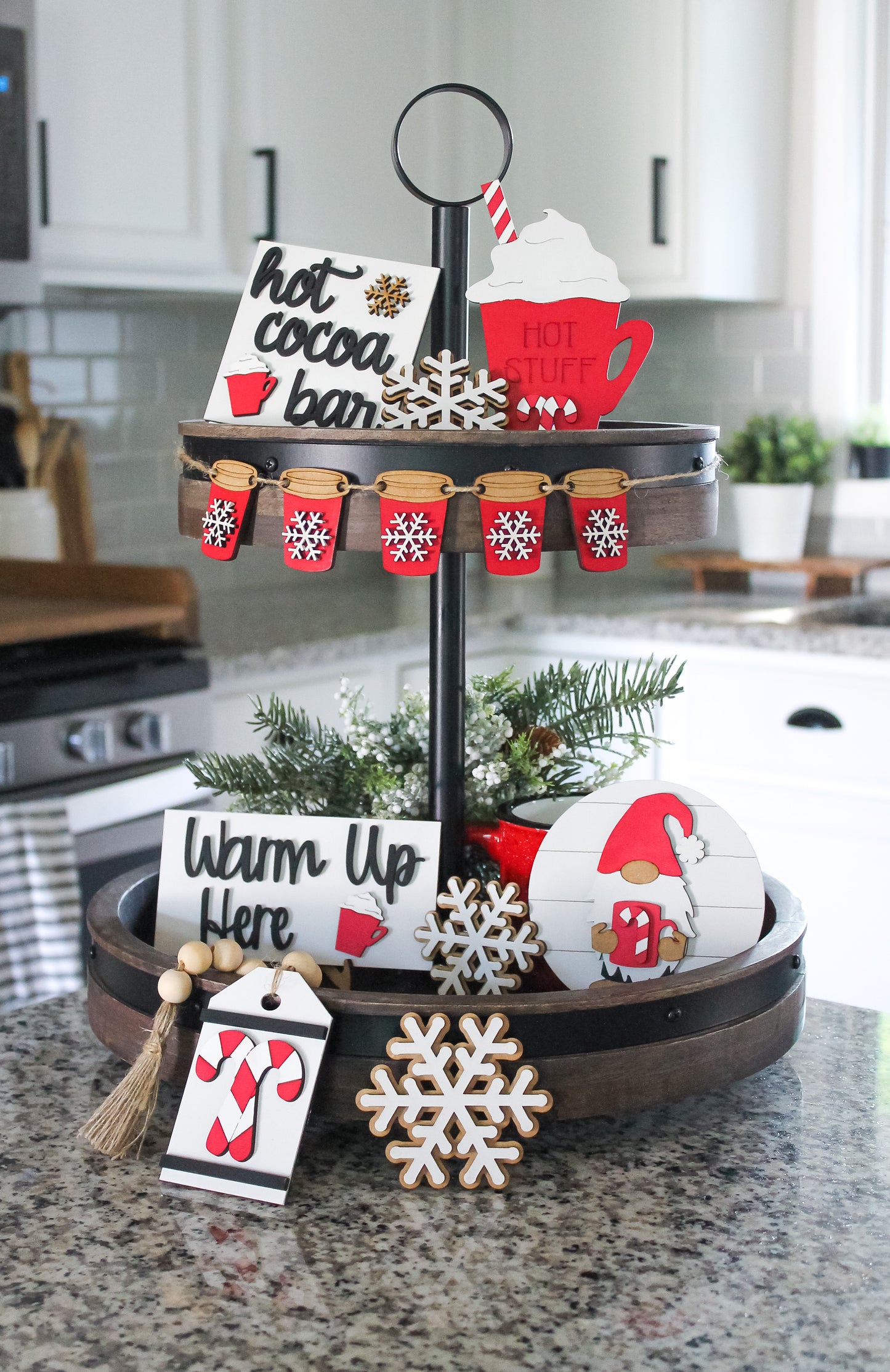 Hot Chocolate Tray Decor Set