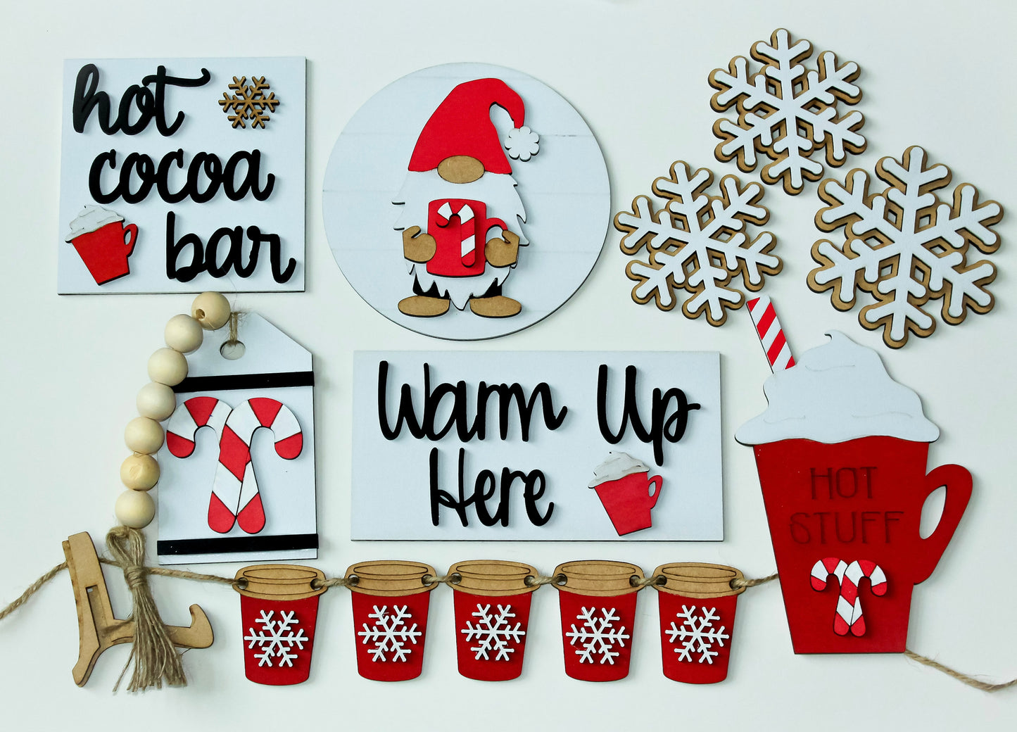 Hot Chocolate Tray Decor Set