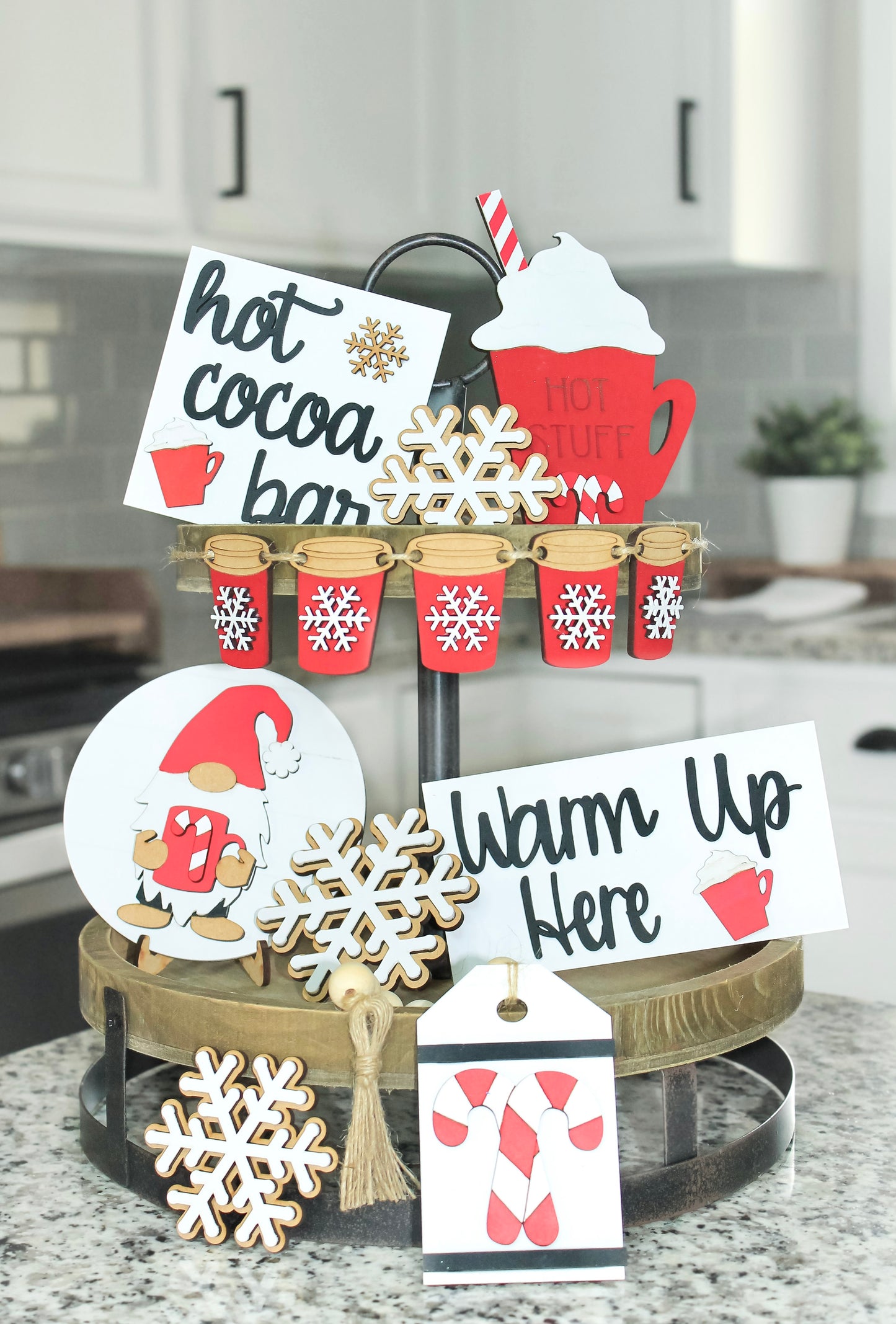 Hot Chocolate Tray Decor Set