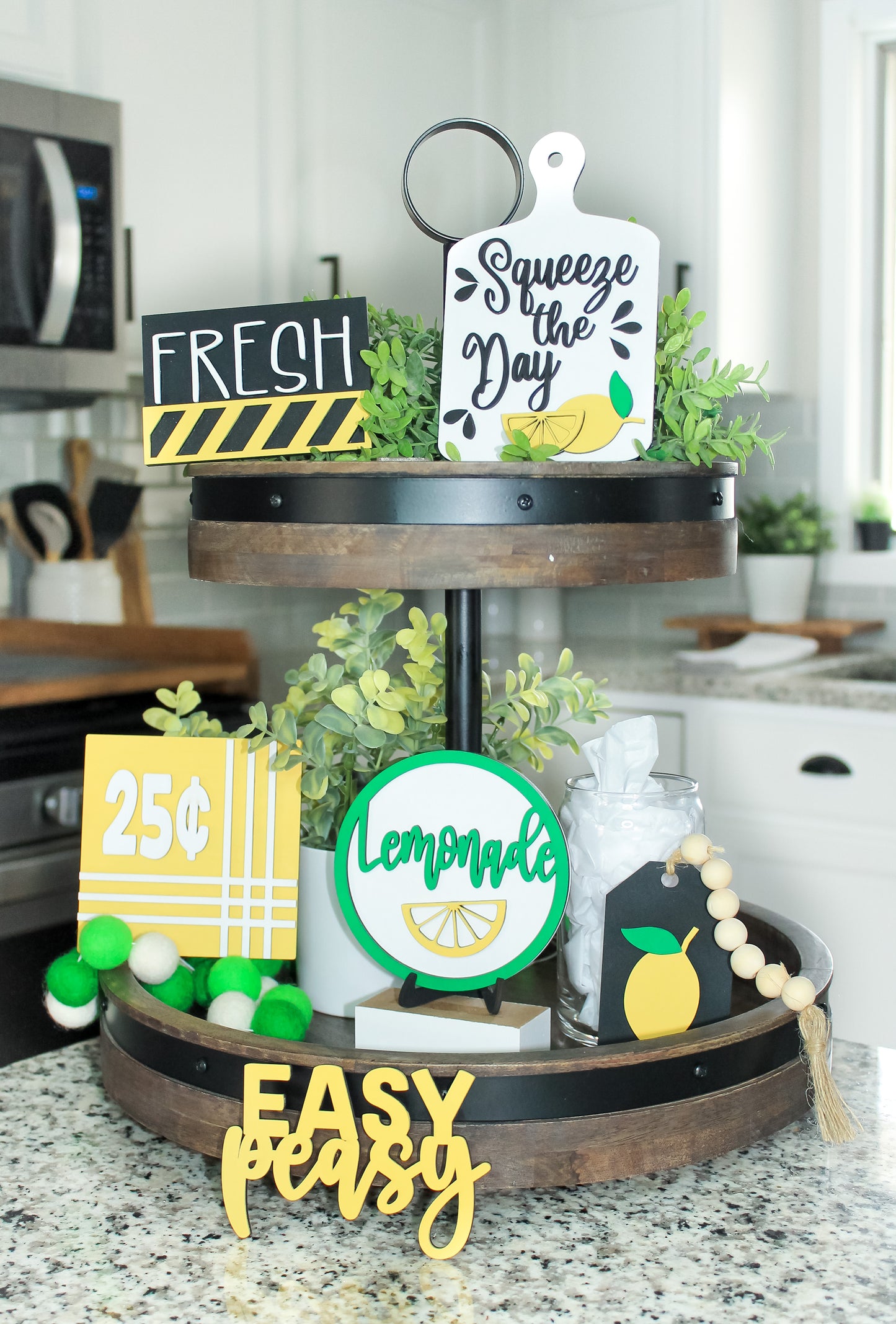 Lemonade Tray Decor Set