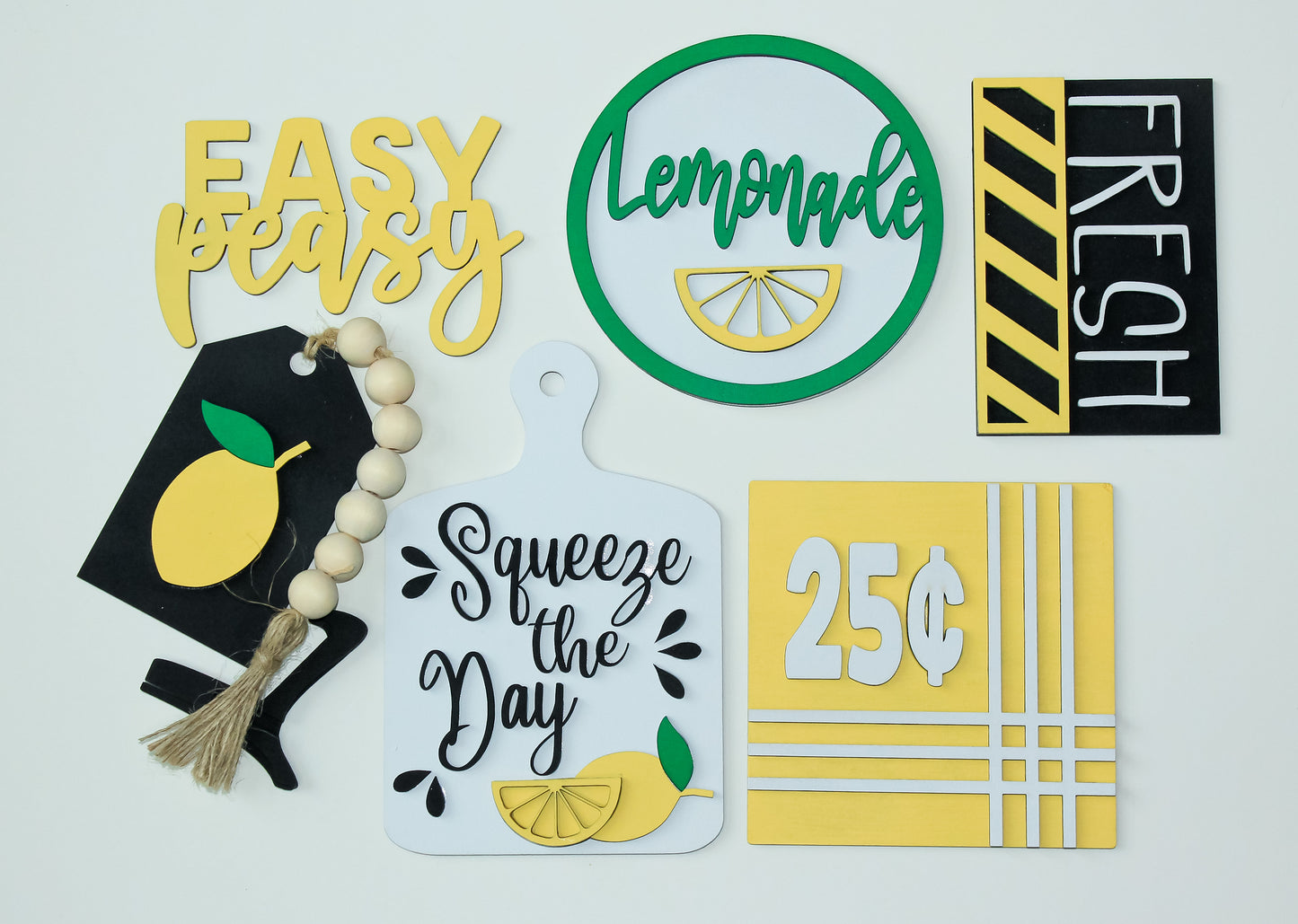 Lemonade Tray Decor Set