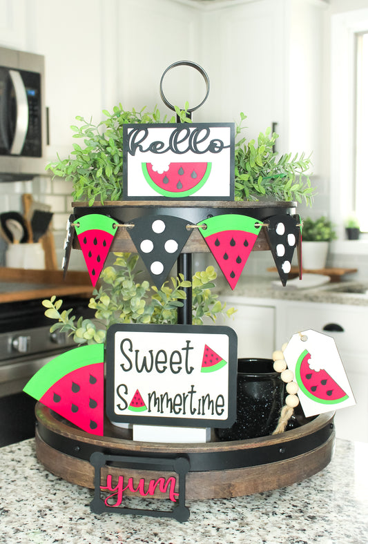 Watermelon Tray Decor Set