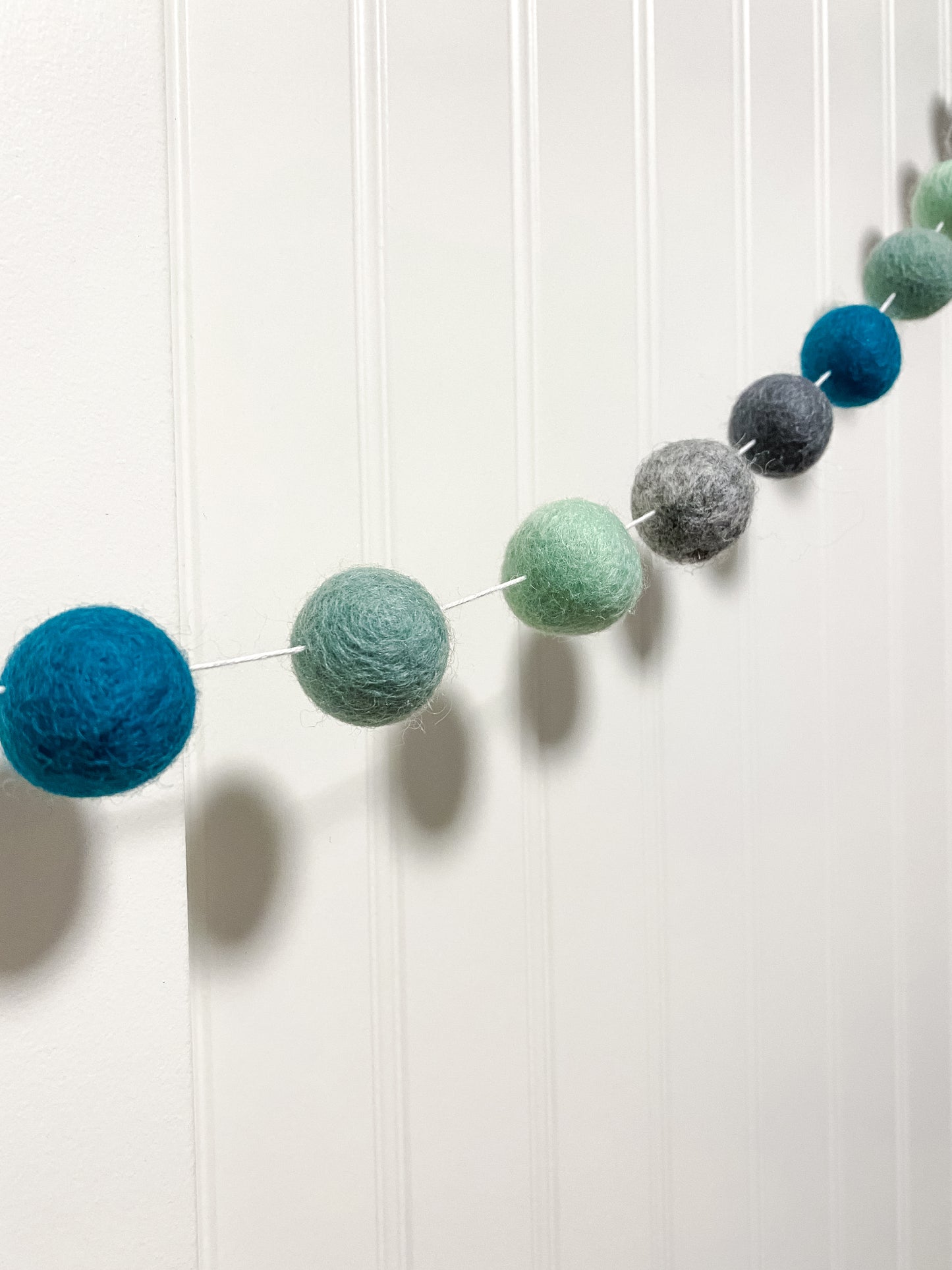 Waves Felt Ball Garland