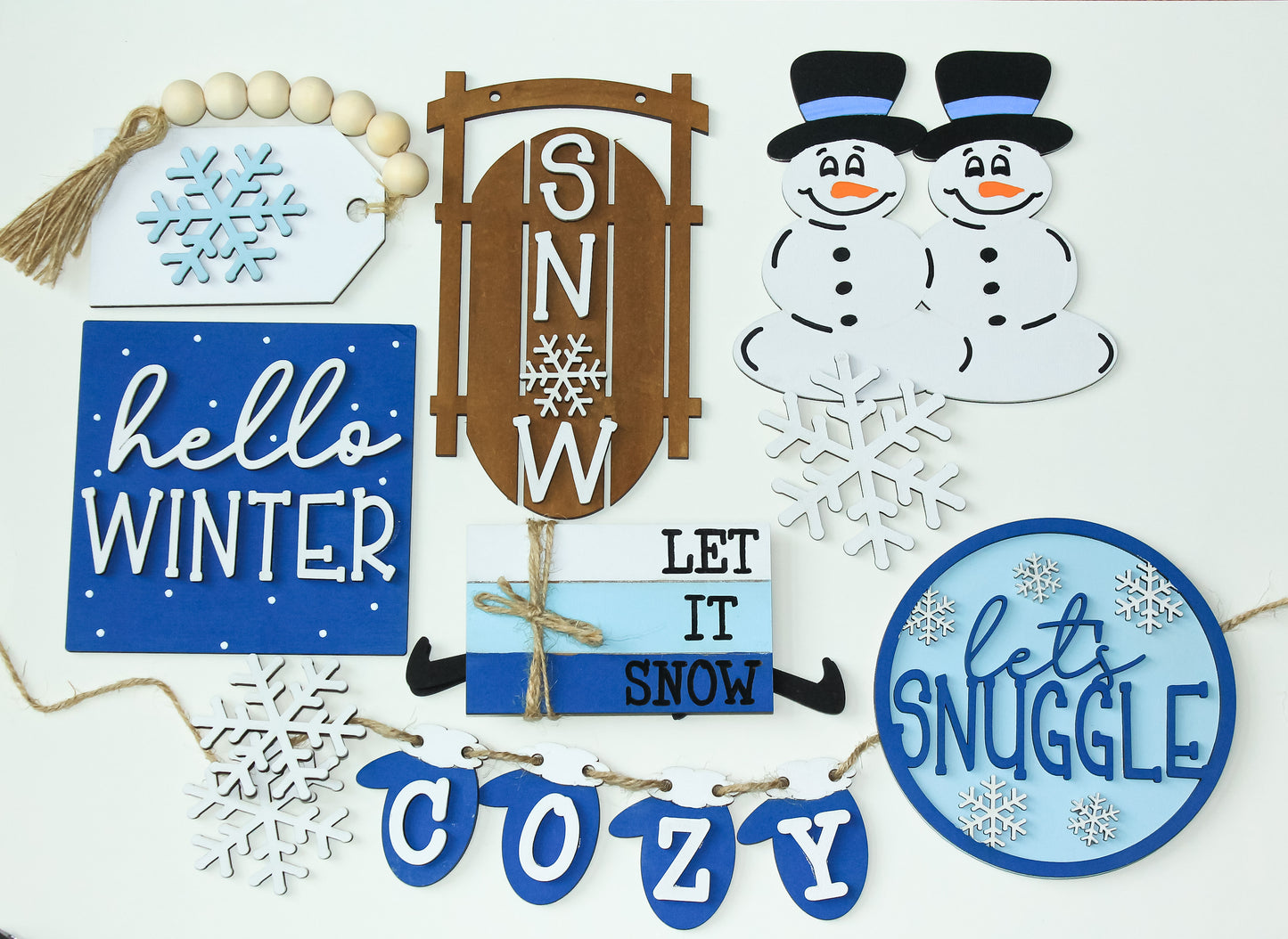 Winter Tray Decor Set