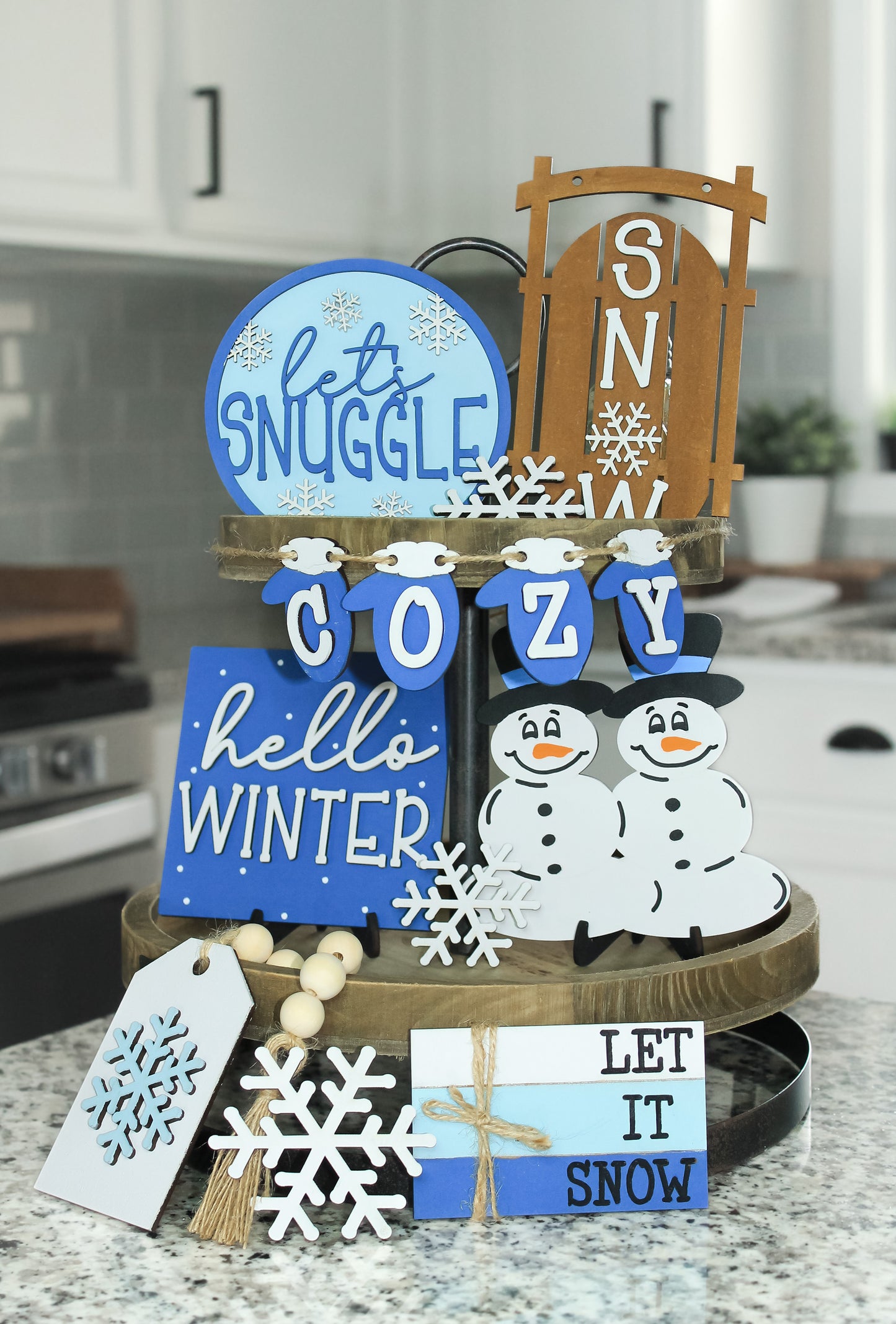 Winter Tray Decor Set