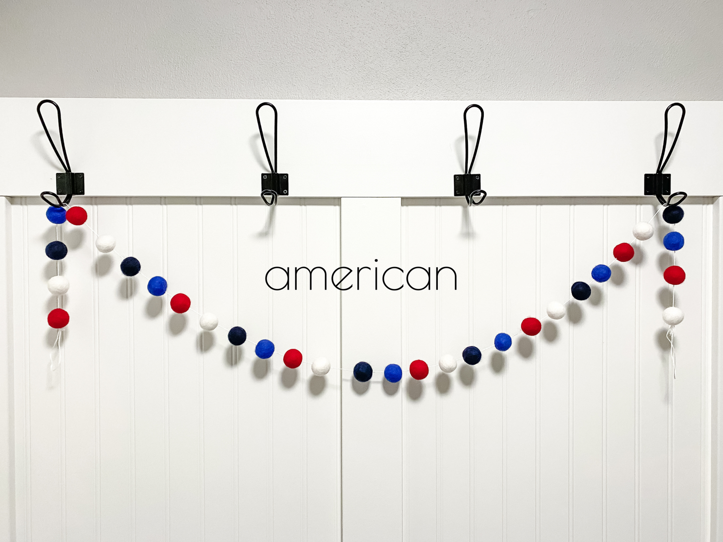 American Felt Ball Garland