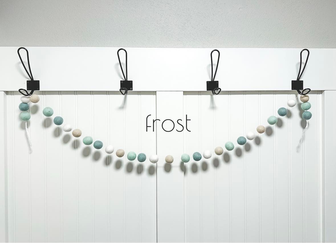 Frost Felt Ball Garland