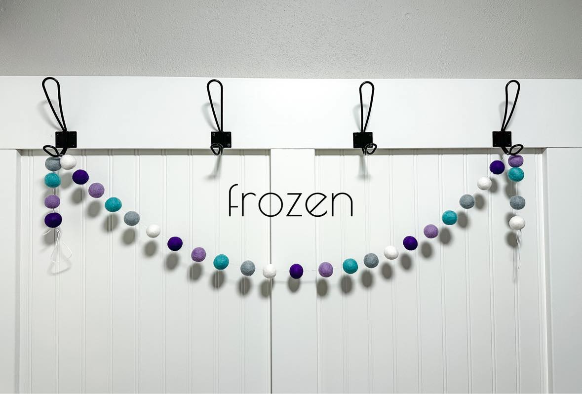 Frozen Felt Ball Garland