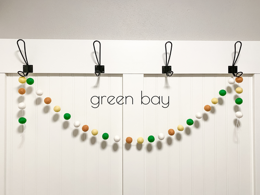 Green Bay Felt Ball Garland