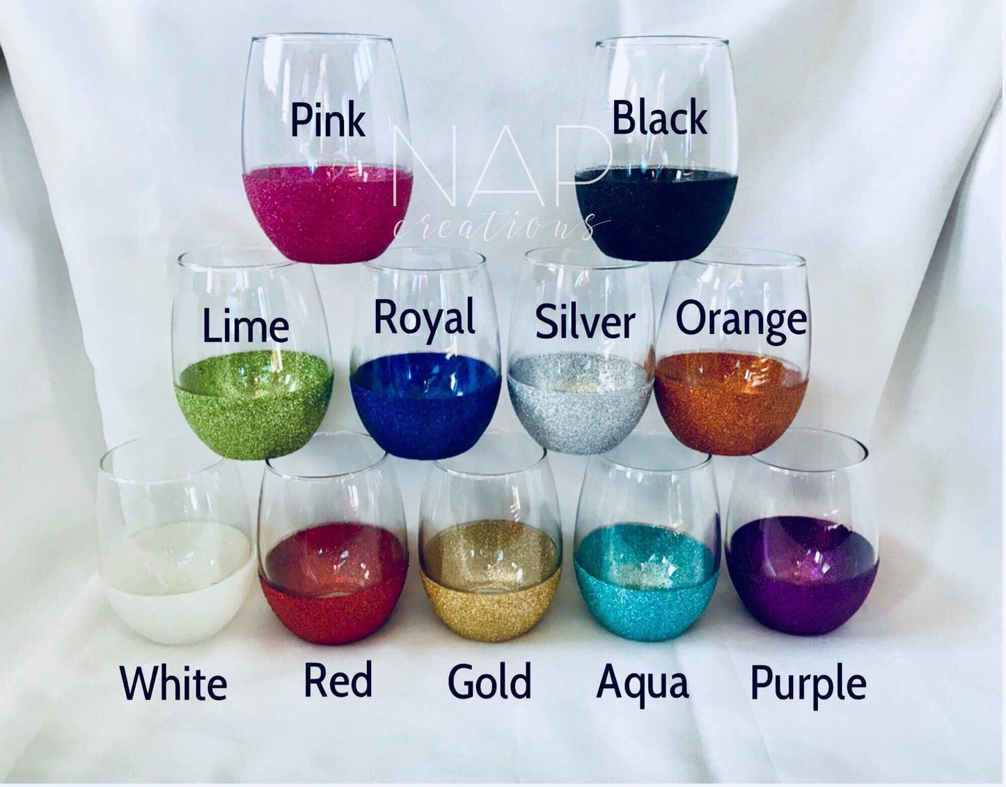 Liquid Therapy Glitter Wine Glass – NAP Creations