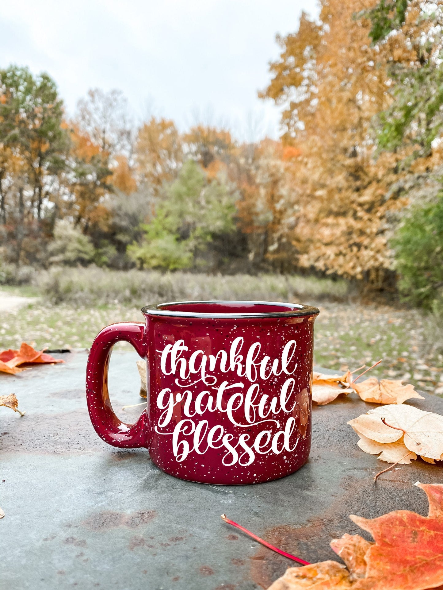 Thankful Grateful and Blessed Coffee Mug