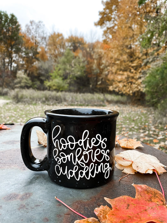 Hoodies Bonfires Cuddles Campfire Mug