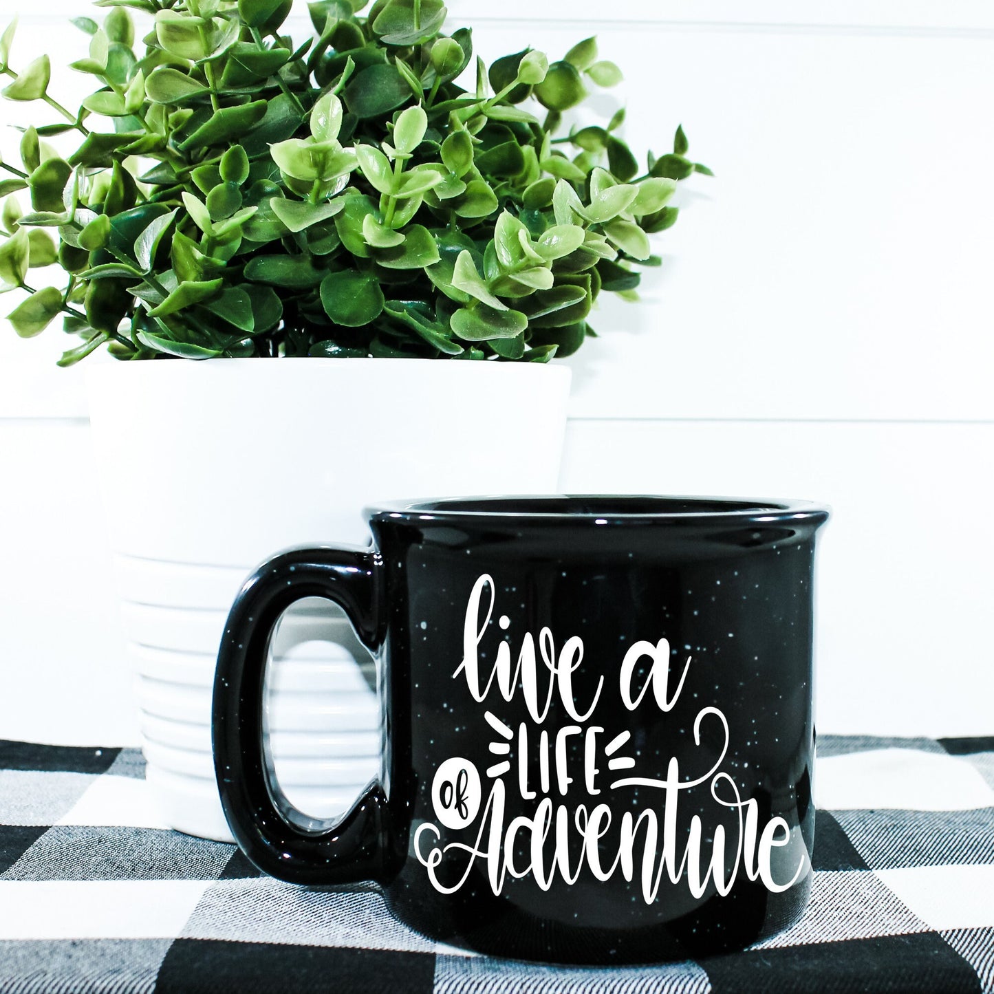 Live A Life Of Adventure Campfire Mug