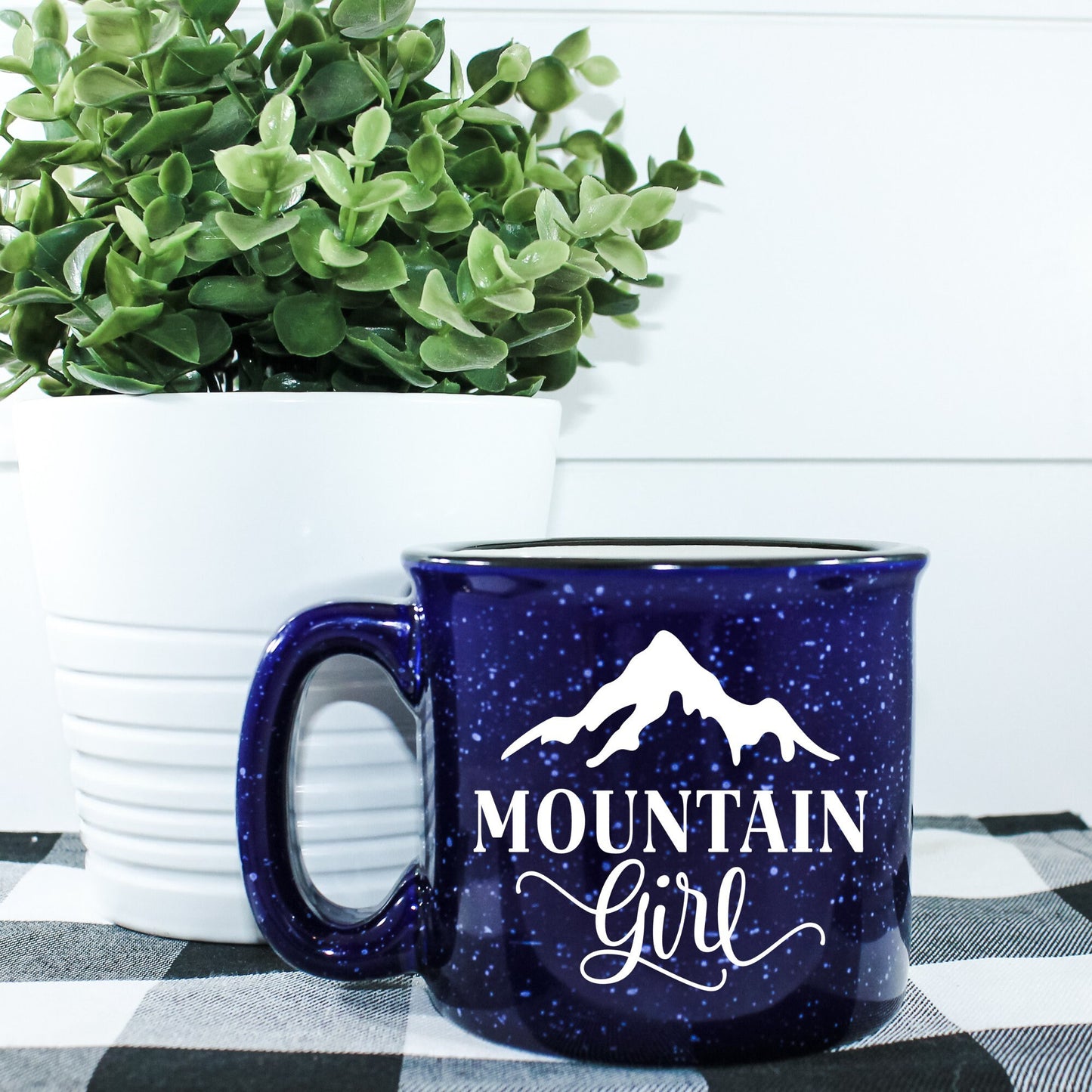 Mountain Girl Campfire Mug