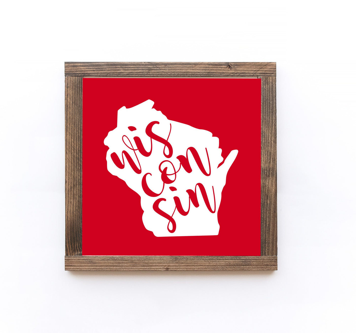 Wisconsin Wood Sign