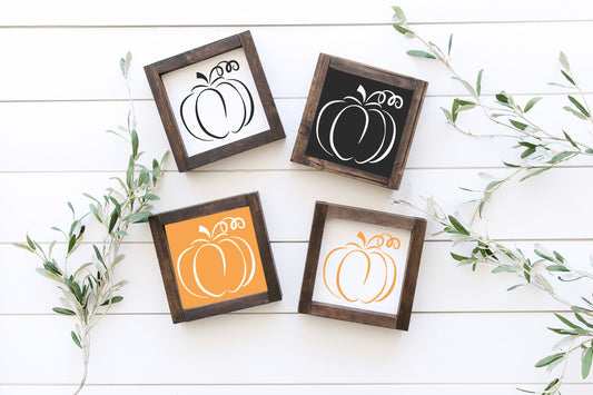 Pumpkin Wood Sign