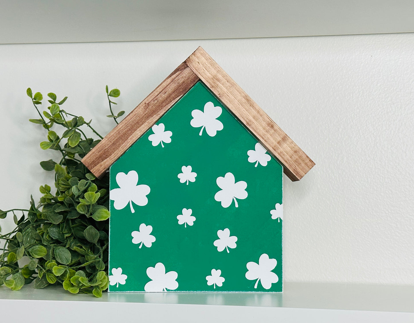 Irish Blessing and Shamrock Mini Houses