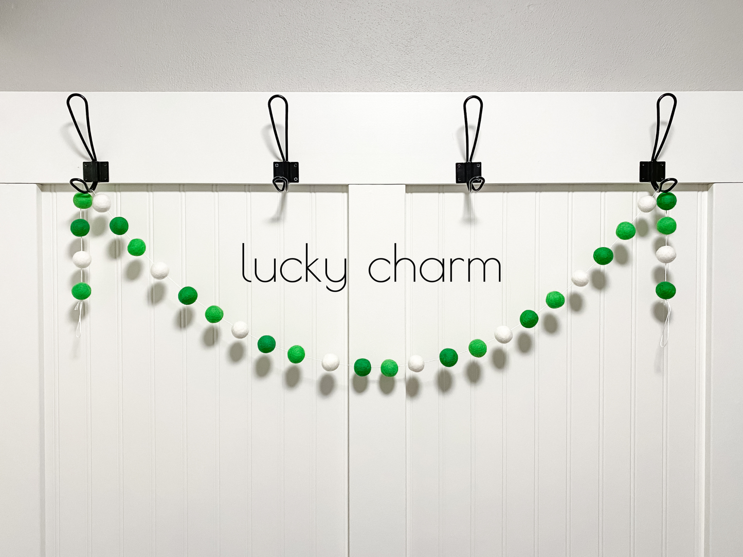 Lucky Charm Felt Ball Garland