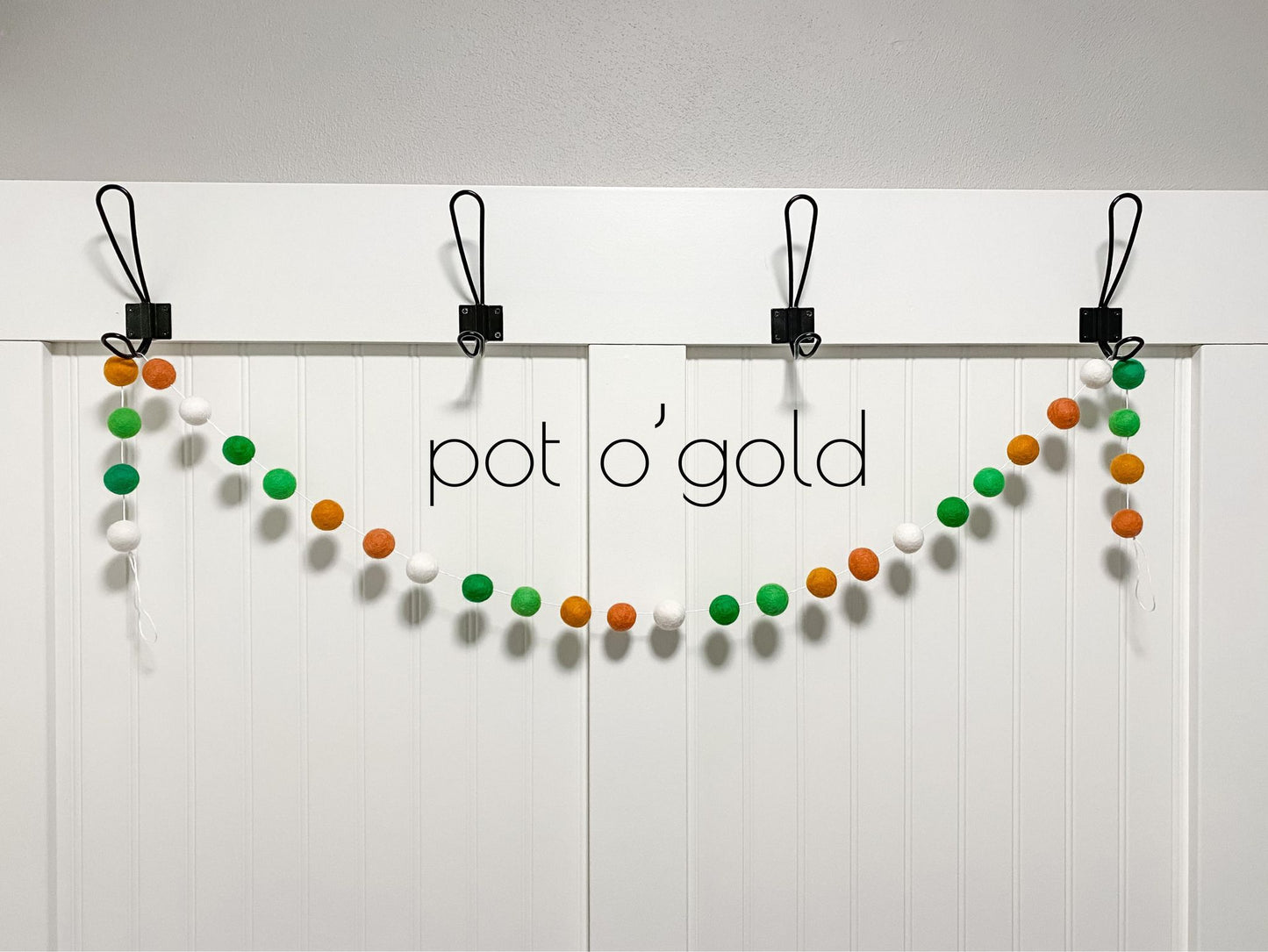 Pot o' Gold Felt Ball Garland