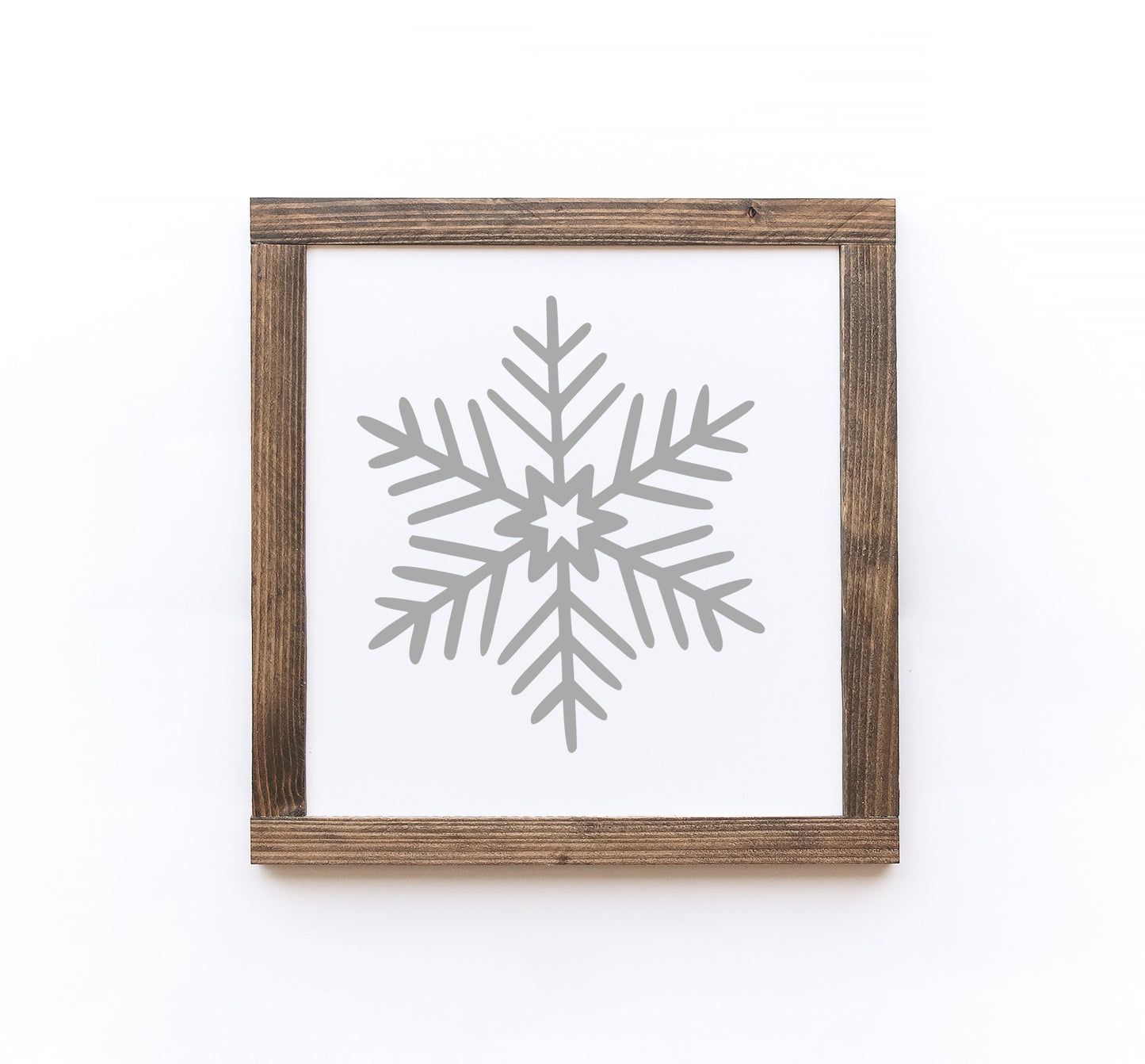 Snowflake Wooden Sign