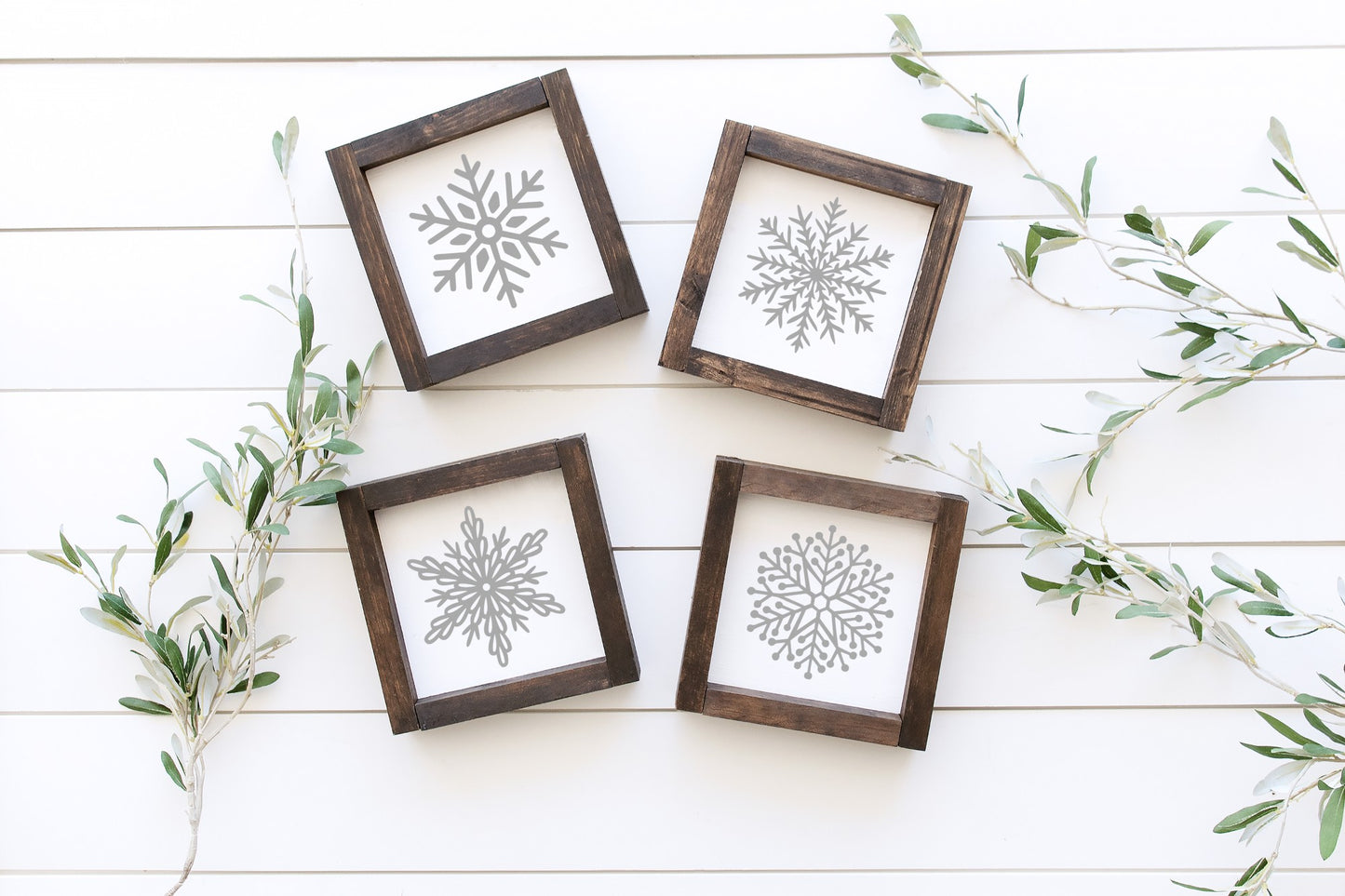 Snowflake Wooden Sign